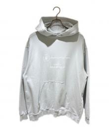 BALENCIAGA（バレンシアガ）の古着「WFPフロントプリントフーディ」｜スカイブルー