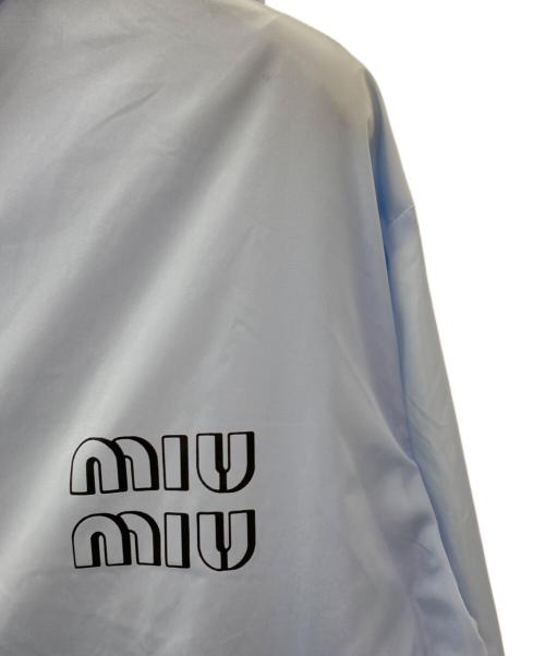 MIU MIU（ミュウミュウ）MIU MIU (ミュウミュウ) ナイロンジャケット スカイブルー サイズ:38の古着・服飾アイテム