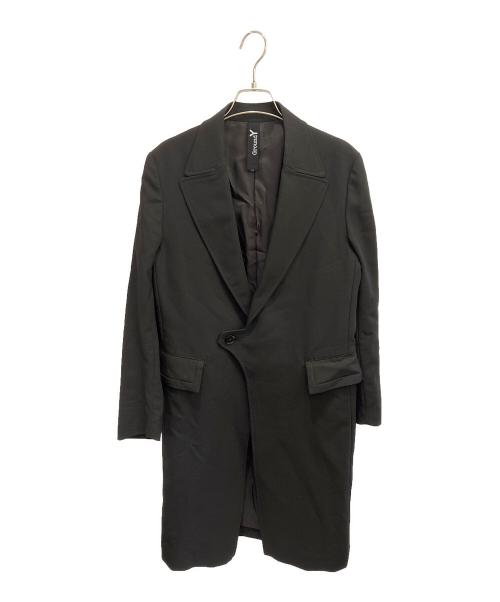 GROUND Y（グラウンドワイ）GROUND Y (グラウンドワイ) ロングテーラードジャケット ブラック サイズ:１の古着・服飾アイテム