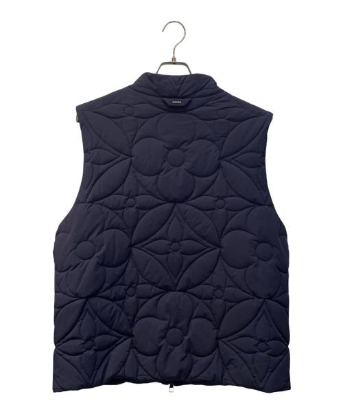 LOUIS VUITTON（ルイ ヴィトン）LOUIS VUITTON (ルイ ヴィトン) モノグラムフラワー キルティングパテッドベスト ネイビー サイズ:54の古着・服飾アイテム