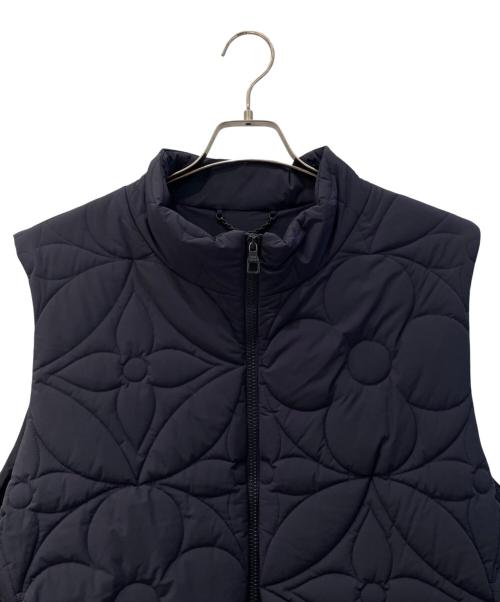 LOUIS VUITTON（ルイ ヴィトン）LOUIS VUITTON (ルイ ヴィトン) モノグラムフラワー キルティングパテッドベスト ネイビー サイズ:54の古着・服飾アイテム