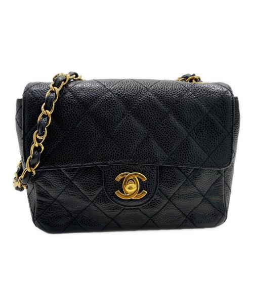 CHANEL（シャネル）CHANEL (シャネル) ミニマトラッセチェーンショルダーバッグ ブラック サイズ:ミニの古着・服飾アイテム