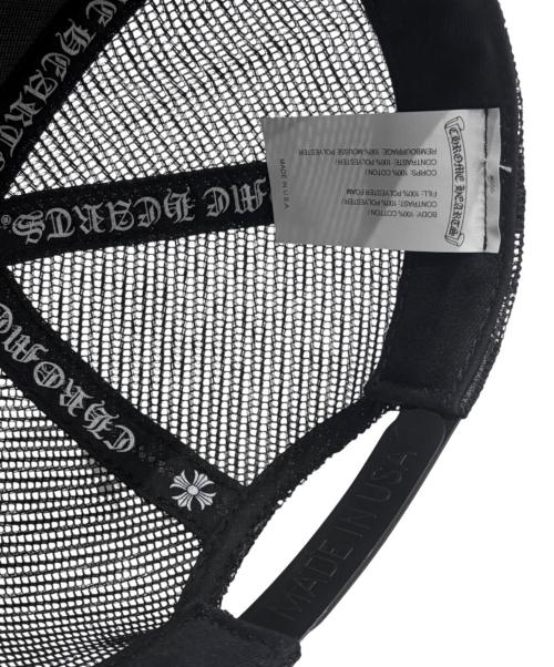 CHROME HEARTS（クロムハーツ）CHROME HEARTS (クロムハーツ) メッシュトラッカーキャップ ブラック サイズ:ONE SIZE（51-61）の古着・服飾アイテム