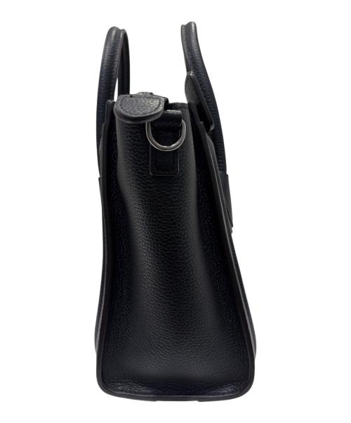 CELINE（セリーヌ）CELINE (セリーヌ) ラゲージナノショッパー/2WAYショルダーバッグ ブラック サイズ:ナノの古着・服飾アイテム