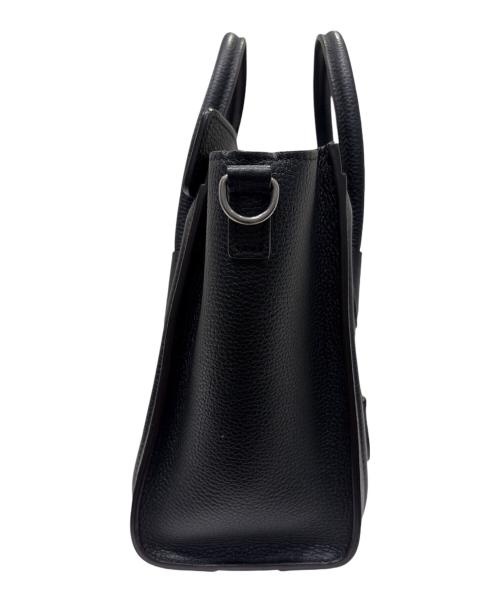 CELINE（セリーヌ）CELINE (セリーヌ) ラゲージナノショッパー/2WAYショルダーバッグ ブラック サイズ:ナノの古着・服飾アイテム