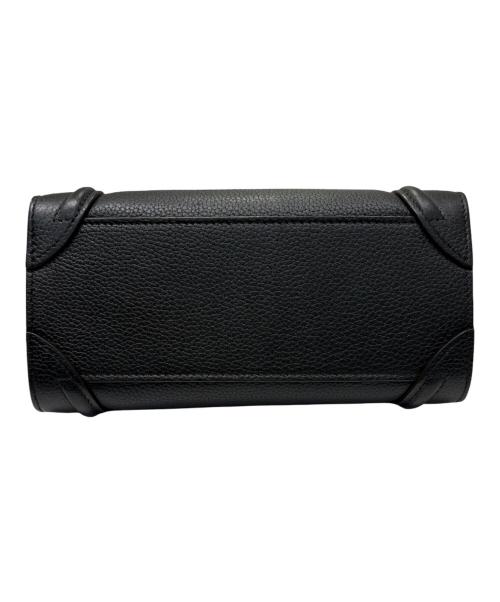 CELINE（セリーヌ）CELINE (セリーヌ) ラゲージナノショッパー/2WAYショルダーバッグ ブラック サイズ:ナノの古着・服飾アイテム