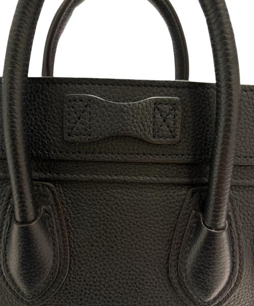 CELINE（セリーヌ）CELINE (セリーヌ) ラゲージナノショッパー/2WAYショルダーバッグ ブラック サイズ:ナノの古着・服飾アイテム
