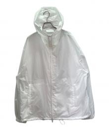 PRADA（プラダ）の古着「トライアングルロゴ ジップアップブルゾン/PRADA Triangle Logo Zip-Up Blouson」｜ホワイト