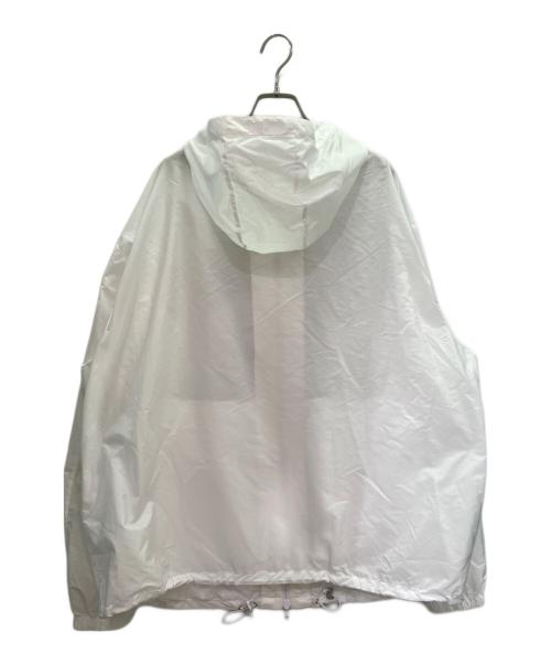 PRADA（プラダ）PRADA (プラダ) トライアングルロゴ ジップアップブルゾン/PRADA Triangle Logo Zip-Up Blouson ホワイト サイズ:XLの古着・服飾アイテム