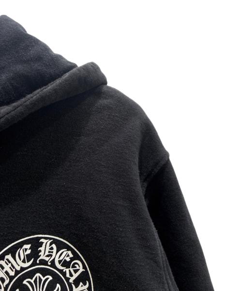CHROME HEARTS（クロムハーツ）CHROME HEARTS (クロムハーツ) Horseshoe Back-Print Zip-Up Hoodie/ホースシューバックプリントジップパーカー ブラック サイズ:Mの古着・服飾アイテム