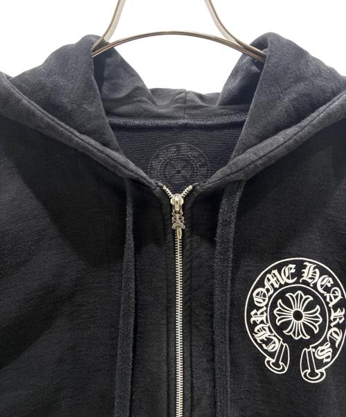 CHROME HEARTS（クロムハーツ）CHROME HEARTS (クロムハーツ) Horseshoe Back-Print Zip-Up Hoodie/ホースシューバックプリントジップパーカー ブラック サイズ:Mの古着・服飾アイテム