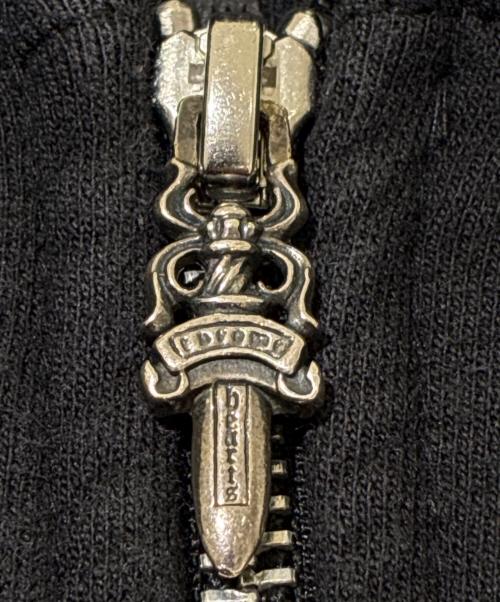 CHROME HEARTS（クロムハーツ）CHROME HEARTS (クロムハーツ) Horseshoe Back-Print Zip-Up Hoodie/ホースシューバックプリントジップパーカー ブラック サイズ:Mの古着・服飾アイテム
