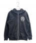CHROME HEARTS（クロムハーツ）の古着「Horseshoe Back-Print Zip-Up Hoodie/ホースシューバックプリントジップパーカー」｜ブラック