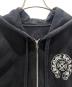 中古・古着 CHROME HEARTS (クロムハーツ) Horseshoe Back-Print Zip-Up Hoodie/ホースシューバックプリントジップパーカー ブラック サイズ:M：250000円