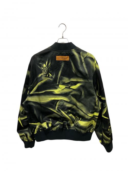 LOUIS VUITTON（ルイ ヴィトン）LOUIS VUITTON (ルイ ヴィトン) printed bomber jacket イエロー×ブラック サイズ:50の古着・服飾アイテム