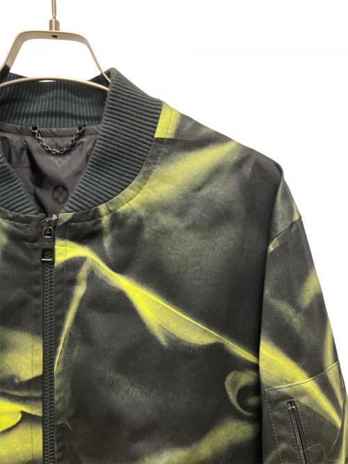 LOUIS VUITTON（ルイ ヴィトン）LOUIS VUITTON (ルイ ヴィトン) printed bomber jacket イエロー×ブラック サイズ:50の古着・服飾アイテム
