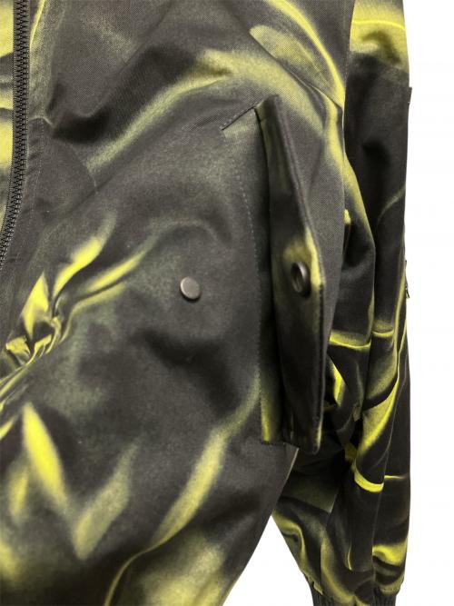 LOUIS VUITTON（ルイ ヴィトン）LOUIS VUITTON (ルイ ヴィトン) printed bomber jacket イエロー×ブラック サイズ:50の古着・服飾アイテム