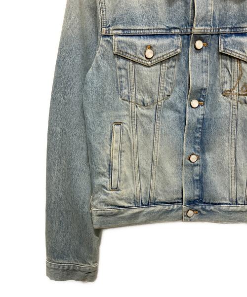 LOUIS VUITTON（ルイ ヴィトン）LOUIS VUITTON (ルイ ヴィトン) ウォッシュ加工 パールボタンデニムジャケット インディゴ サイズ:48の古着・服飾アイテム