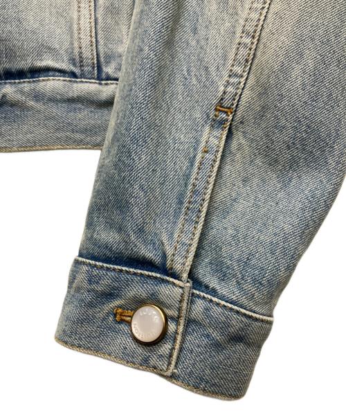 LOUIS VUITTON（ルイ ヴィトン）LOUIS VUITTON (ルイ ヴィトン) ウォッシュ加工 パールボタンデニムジャケット インディゴ サイズ:48の古着・服飾アイテム