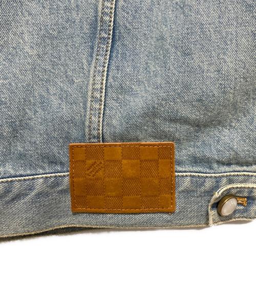 LOUIS VUITTON（ルイ ヴィトン）LOUIS VUITTON (ルイ ヴィトン) ウォッシュ加工 パールボタンデニムジャケット インディゴ サイズ:48の古着・服飾アイテム