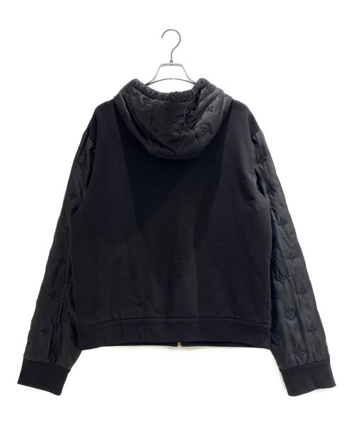 LOUIS VUITTON（ルイ ヴィトン）LOUIS VUITTON (ルイ ヴィトン) Hybrid Zip Monogram Hooded Blouson/イブリッドジップモノグラムフーディーブルゾン/RM241 FWC HQY68W ブラック サイズ:Lの古着・服飾アイテム