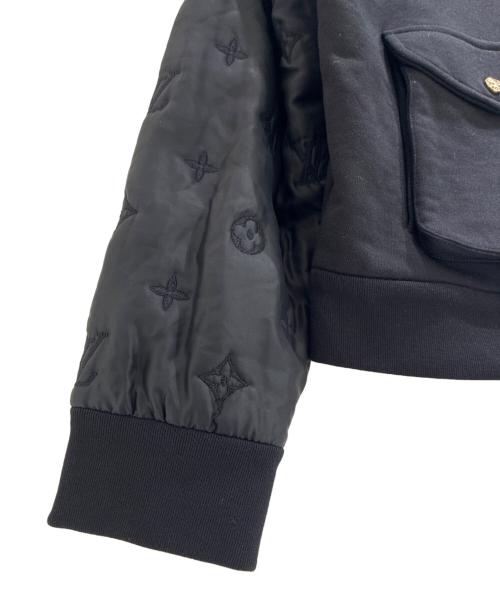 LOUIS VUITTON（ルイ ヴィトン）LOUIS VUITTON (ルイ ヴィトン) Hybrid Zip Monogram Hooded Blouson/イブリッドジップモノグラムフーディーブルゾン/RM241 FWC HQY68W ブラック サイズ:Lの古着・服飾アイテム