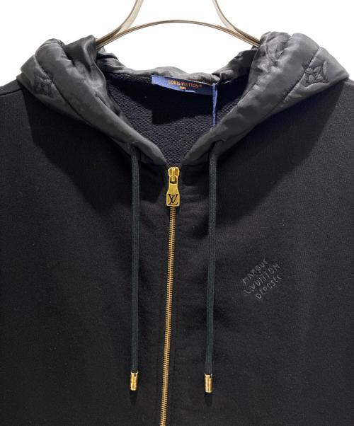 LOUIS VUITTON（ルイ ヴィトン）LOUIS VUITTON (ルイ ヴィトン) Hybrid Zip Monogram Hooded Blouson/イブリッドジップモノグラムフーディーブルゾン/RM241 FWC HQY68W ブラック サイズ:Lの古着・服飾アイテム