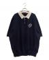 LOUIS VUITTON（ルイ ヴィトン）の古着「24AW パールボタンニットポロシャツ Embroidered Cotton Blend Pearl Button Shirt/RM242MM F77 HRN14W」｜ネイビー