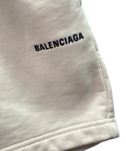 BALENCIAGA（バレンシアガ）BALENCIAGA (バレンシアガ) Logo Embroidered Sweat Shorts ロゴ刺繍 スウェットハーフパンツ/704176 TMVF5 ベージュ サイズ:Lの古着・服飾アイテム
