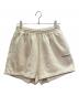 BALENCIAGA（バレンシアガ）の古着「Logo Embroidered Sweat Shorts ロゴ刺繍 スウェットハーフパンツ/704176 TMVF5」｜ベージュ