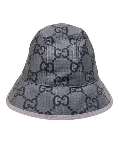 GUCCI（グッチ）GUCCI (グッチ) GGバケットハット グレー サイズ:Mの古着・服飾アイテム