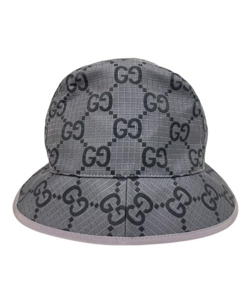 GUCCI（グッチ）GUCCI (グッチ) GGバケットハット グレー サイズ:Mの古着・服飾アイテム