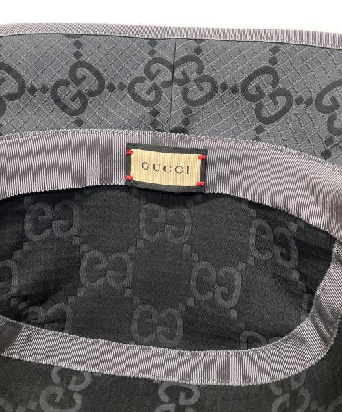 GUCCI（グッチ）GUCCI (グッチ) GGバケットハット グレー サイズ:Mの古着・服飾アイテム