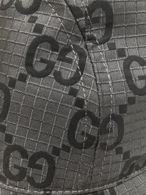 GUCCI（グッチ）GUCCI (グッチ) GGバケットハット グレー サイズ:Mの古着・服飾アイテム