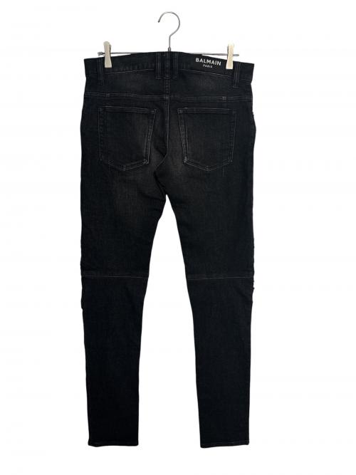 BALMAIN（バルマン）BALMAIN (バルマン) バイカーズデニムパンツ ブラック サイズ:W31の古着・服飾アイテム