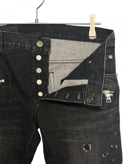 BALMAIN（バルマン）BALMAIN (バルマン) バイカーズデニムパンツ ブラック サイズ:W31の古着・服飾アイテム