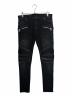 BALMAIN（バルマン）の古着「バイカーズデニムパンツ」｜ブラック
