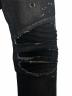 中古・古着 BALMAIN (バルマン) バイカーズデニムパンツ ブラック サイズ:W31：30000円