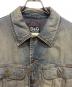 中古・古着 D&G (ディーアンドジー) Faded Denim Jacket インディゴ×カーキ サイズ:M：70000円