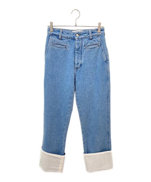 LOEWE（ロエベ）LOEWE (ロエベ) フィッシャーマンストーンウォッシュデニムパンツ インディゴ サイズ:34の古着・服飾アイテム