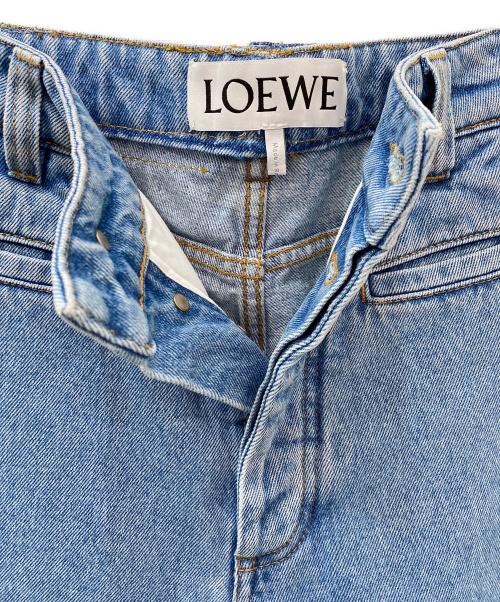 LOEWE（ロエベ）LOEWE (ロエベ) フィッシャーマンストーンウォッシュデニムパンツ インディゴ サイズ:34の古着・服飾アイテム