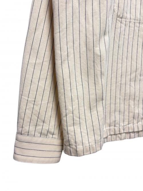 Dior（ディオール）Dior (ディオール) DIORストライプオーバーシャツストライプジャケット ベージュ サイズ:54の古着・服飾アイテム