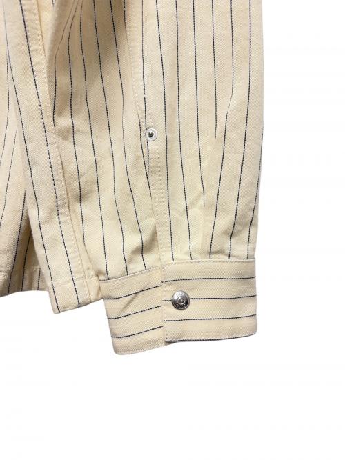 Dior（ディオール）Dior (ディオール) DIORストライプオーバーシャツストライプジャケット ベージュ サイズ:54の古着・服飾アイテム