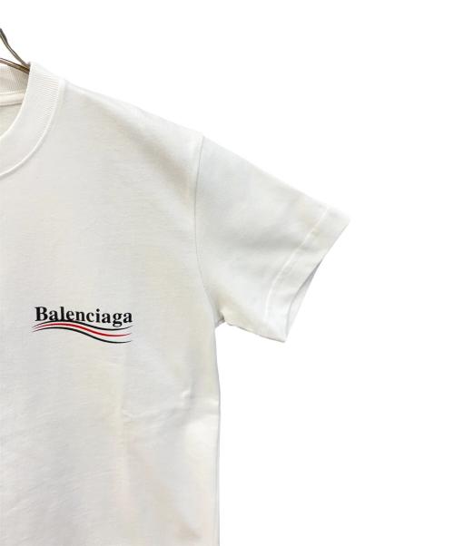 BALENCIAGA（バレンシアガ）BALENCIAGA (バレンシアガ) ポリティカルキャンペーンロゴＴシャツ ホワイト サイズ:Ｓの古着・服飾アイテム