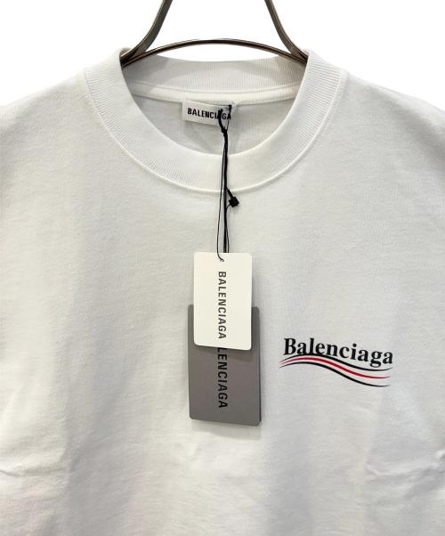 BALENCIAGA（バレンシアガ）BALENCIAGA (バレンシアガ) ポリティカルキャンペーンロゴＴシャツ ホワイト サイズ:Ｓの古着・服飾アイテム