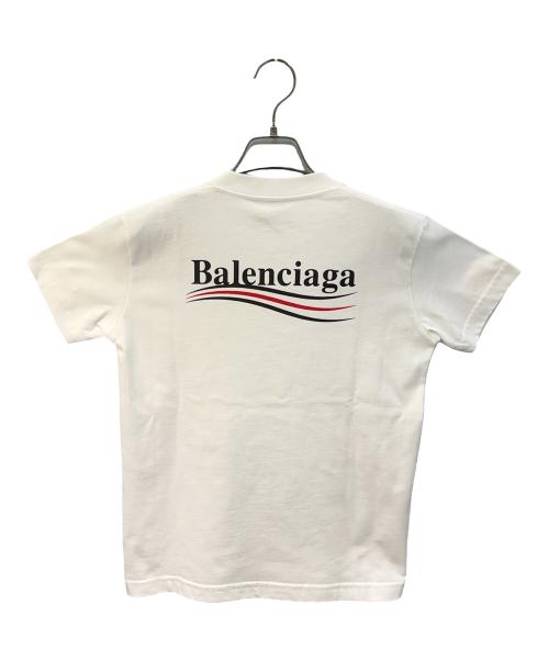 BALENCIAGA（バレンシアガ）BALENCIAGA (バレンシアガ) ポリティカルキャンペーンロゴＴシャツ ホワイト サイズ:Ｓの古着・服飾アイテム