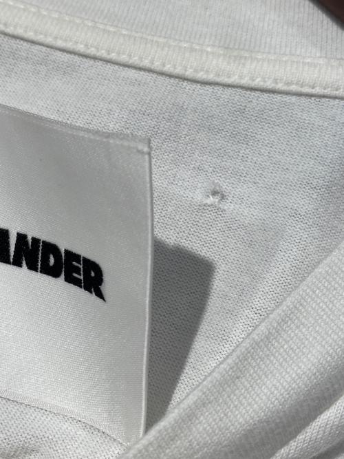JIL SANDER（ジルサンダー）JIL SANDER (ジルサンダー) コットン  リラックスフィット クルーネック ロゴT ホワイト サイズ:Mの古着・服飾アイテム