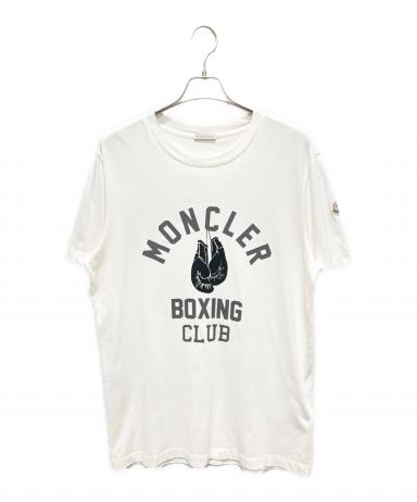 中古・古着通販】MONCLER (モンクレール) ロゴTシャツ ホワイト サイズ