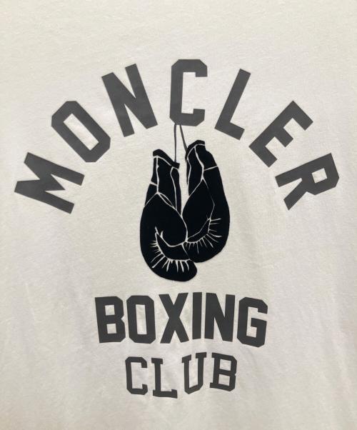MONCLER（モンクレール）MONCLER (モンクレール) ロゴTシャツ ホワイト サイズ:Ｌの古着・服飾アイテム