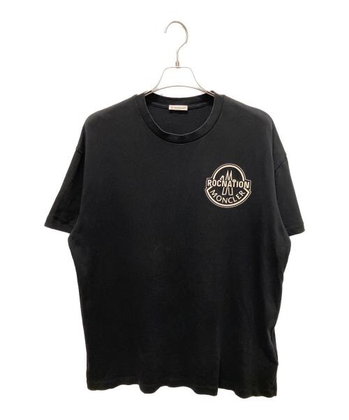 MONCLER（モンクレール）MONCLER (モンクレール) ロゴTシャツ ブラック サイズ:Lの古着・服飾アイテム